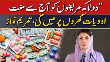 "0.2m patients will get free medicines at their doorstep," Maryam Nawaz