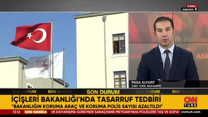 İçişleri Bakanlığı'nda tasarruf tedbirleri