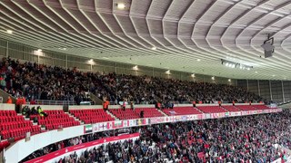 Sheffield Wednesday fans sing Hi Ho Silver Lining at Sunderland