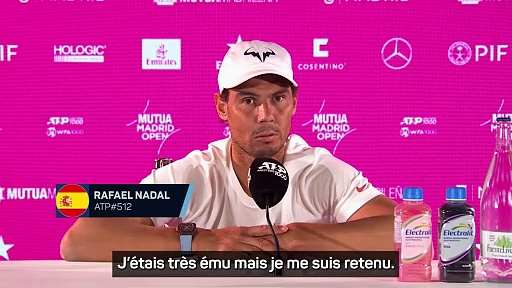 Madrid - Nadal : "Je n'ai pas terminé mon voyage"