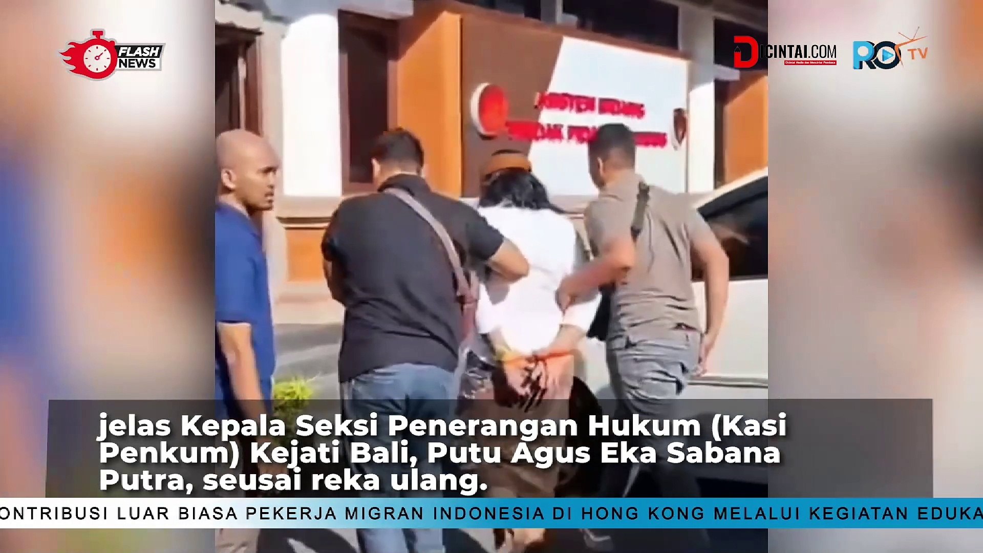 ⁣Rekonstruksi Kejati Bali saat OTT