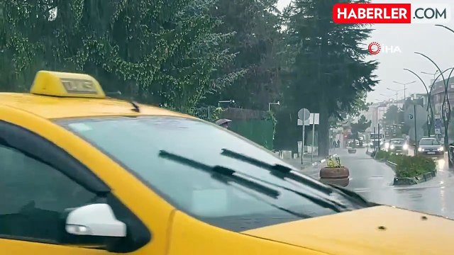 Bolu'da Aniden Bastıran Sağanak Yağış ve Dolu Hayatı Olumsuz Etkiledi