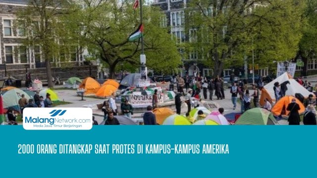 2000 Orang Ditangkap Akibat Protes Pro Palestina Di Kampus-Kampus Amerika
