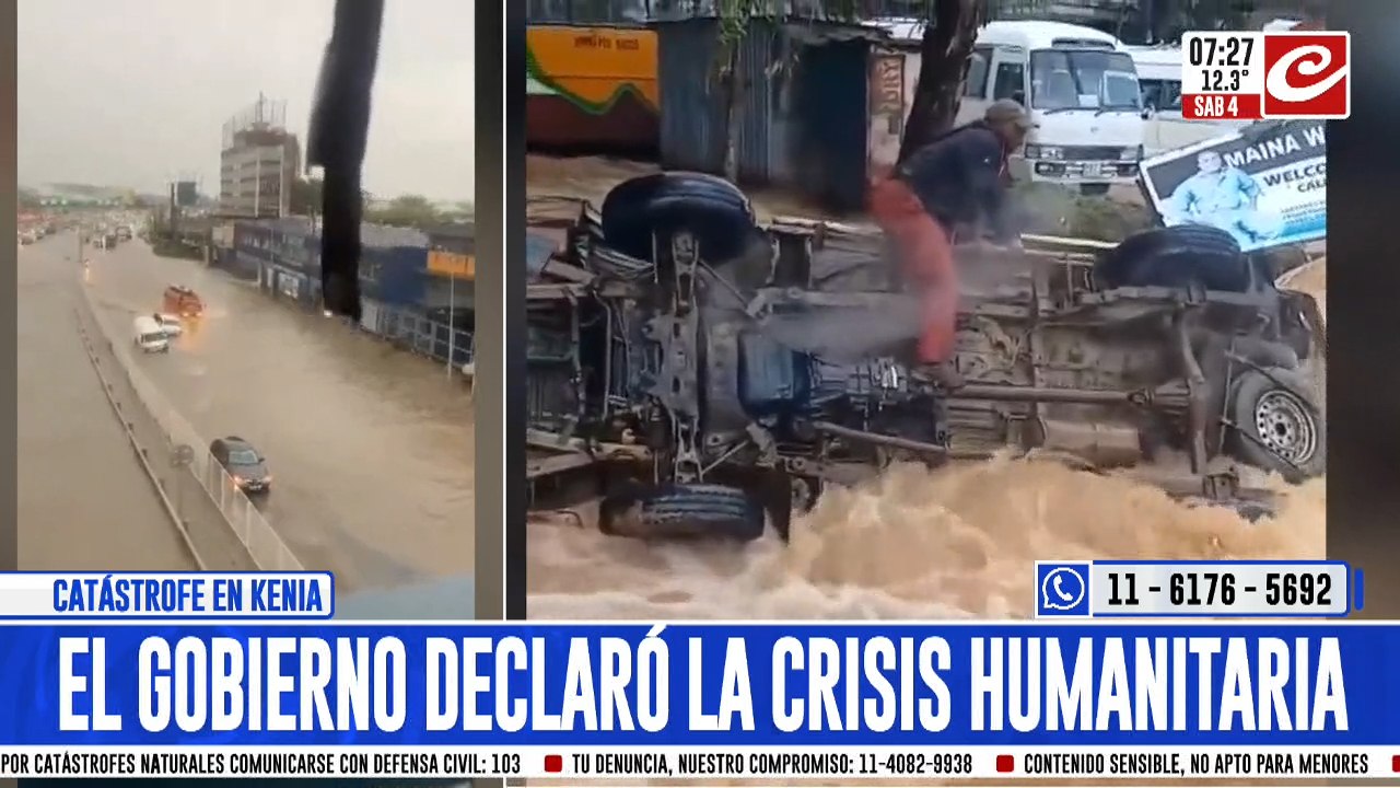 Catástrofe en Kenia: más de 200 muertos y 200 mil evacuados por devastadoras inundaciones
