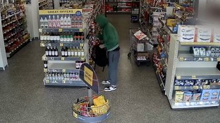 Peterborough shoplifter crams rucksack with bottles of wine in CCTV footage