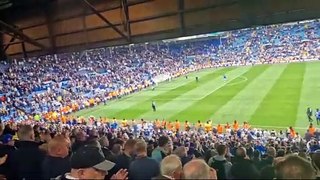 Leeds United fans show appreciation at end of regular season