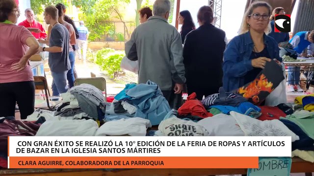 Con gran éxito se realizó la 10° edición de la Feria de Ropas y Artículos de Bazar en la Iglesia Santos Mártires