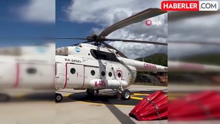 Muğla'da ilk yangın helikopteri göreve başladı