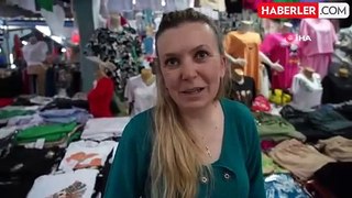 Edirne'de Bulgarların alışveriş mesaisi sürüyor