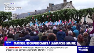 Châteauroux: les images du lâcher de ballons à la fin de la marche en hommage à Matisse