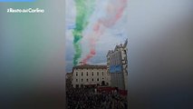 Ferrara, lo spettacolo delle frecce tricolori: il video