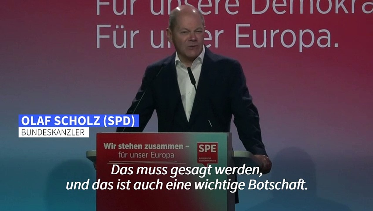 Scholz: "keine koalition mit rechtsextremen im eu-parlament"
