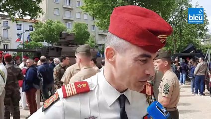 Le 1er régiment des Spahis de Valence baptise ses nouveaux chars Jaguar