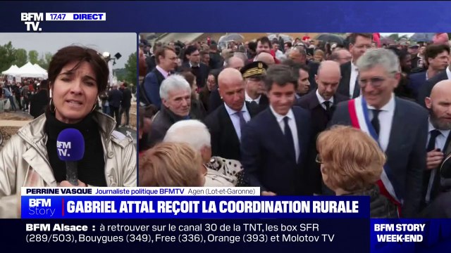 Crise de l'agriculture: Gabriel Attal a rencontré des représentants du monde agricole à Agen