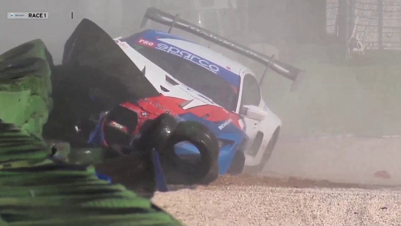 Italian GT 2024 Misano Race 1 Hesse Big Crash