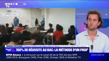 100% de réussite au bac: la méthode de Jérémie Fontanieu, professeur de SES à Drancy