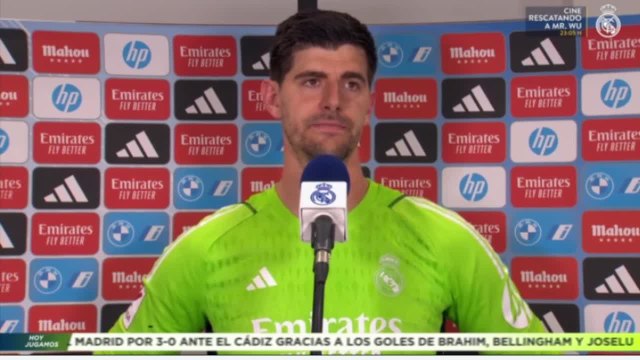 Zona mixta de Courtois tras su regreso decisivo
