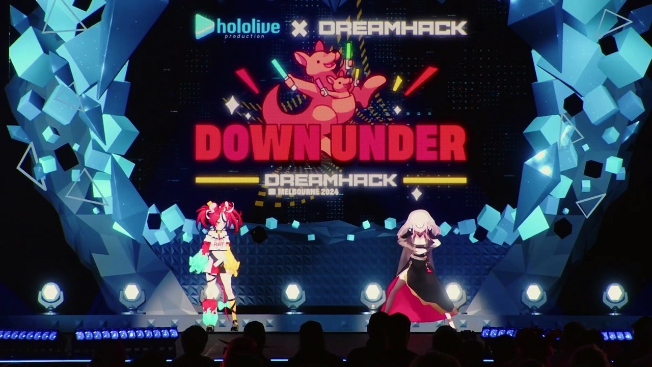 hololive production x DreamHack Melbourne 2024 Talk Hakos Baelz           Mori Calliope