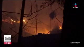 Reportan 5 incendios activos en la zona boscosa de Valle de Bravo, Edomex