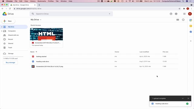 How to UPLOAD a Word Document to Your Google Drive - Basic Tutorial | New