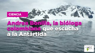 Andrea Bonilla, la bióloga colombiana que escucha a la Antártida