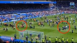 Birmingham Fans Clash with Stewards as They Invade Pitch after Disastrous Relegation to League One