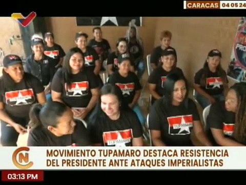 Mujeres del partido Tupamaro repudian las sanciones de EE. UU. y reiteran su apoyo al pdte. Maduro