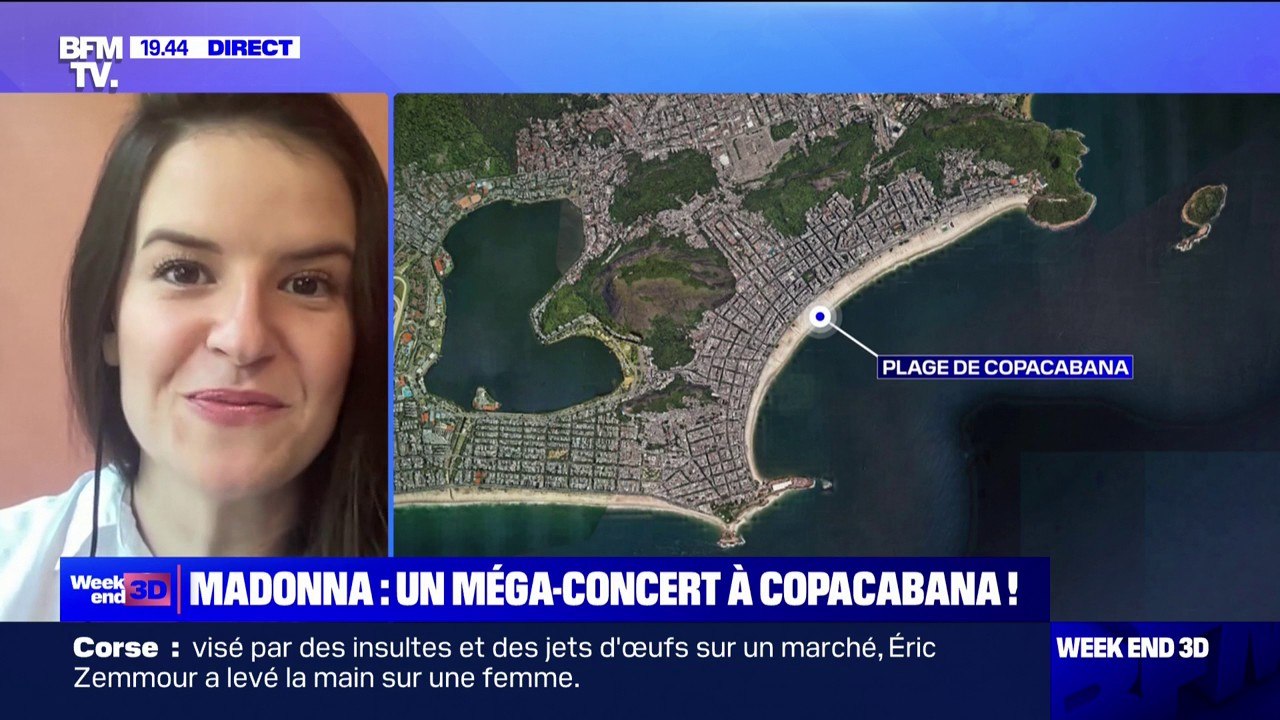 Brésil: entre 1 et 2 millions de fans attendus sur la plage de Copacabana à Rio, pour assister à un méga-concert gratuit de Madonna