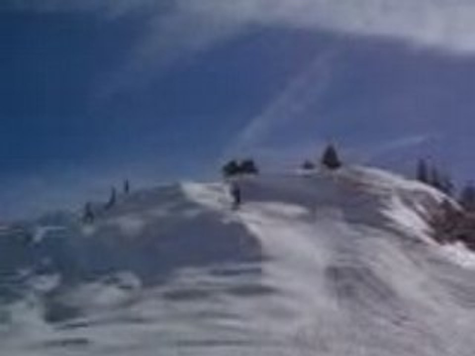 Gamelle de fou en ski
