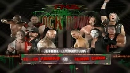 TNA Lockdown 2008 - Team Cage vs Team Tomko (Lethal Lockdown Match)