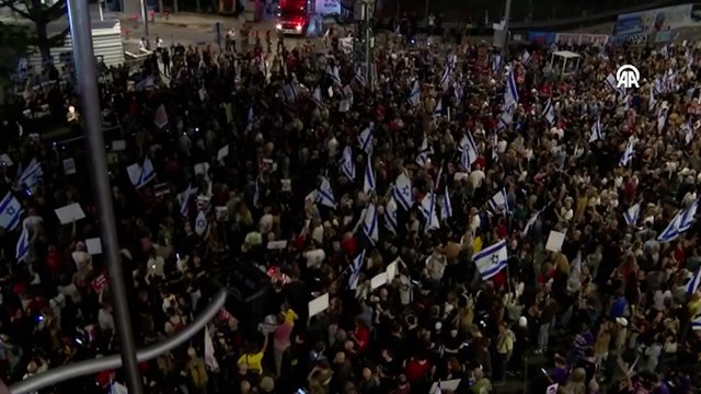 İsrail’de protestolar… On binlerce kişi sokağa çıktı