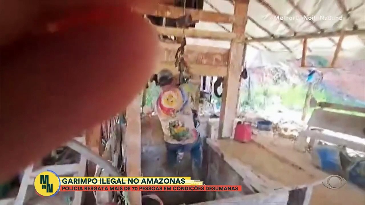 Polícia resgata mais de 70 pessoas em condições desumanas em garimpo ilegal no Amazonas