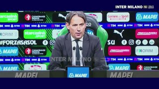 Sassuolo-Inter 1-0 * Simone Inzaghi: reduci dai festeggiamenti, ma ci abbiamo provato a vincere.