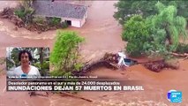 Informe desde Río: al menos 24.000 desplazados en el sur de Brasil por inundaciones