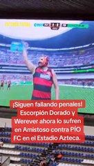 Escorpión Dorado y Werever fallan penal en Amistoso contra PÍO FC en el Azteca