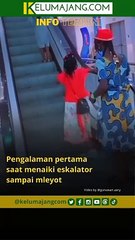 Pertama Kali Menaiki Eskalator jadi kaku kakinya