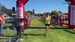 Runners cross the line of the 2024 Nail Can Hill Run