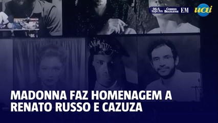 Madonna faz homenagem a Renato Russo e Cazuza em show no Rio