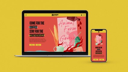 Contraband Book Cafe Website