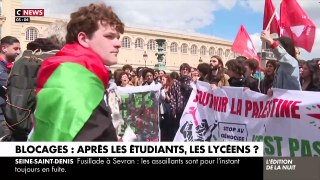 Le renseignement français prévient et alerte sur les blocages possible de plusieurs lycées parisiens en solidarité de Gaza, à l'image de ce qui se passe dans plusieurs facs et grandes écoles