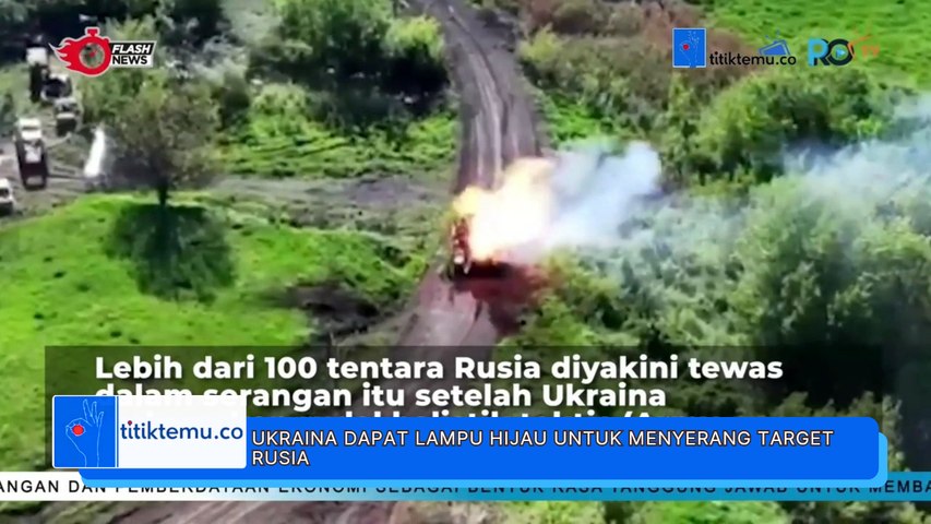 Ukraina dapat lampu hijau serang target Rusia, tewaskan 100 tentara