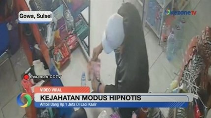 Detik-Detik WNA Pakistan Hipnotis Kasir Toko di Gowa