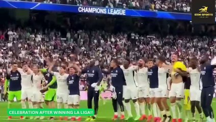 Real Madrid Players Crazy 36th La Liga Title Celebrations 2024