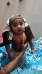 This is just a test video, my son smile