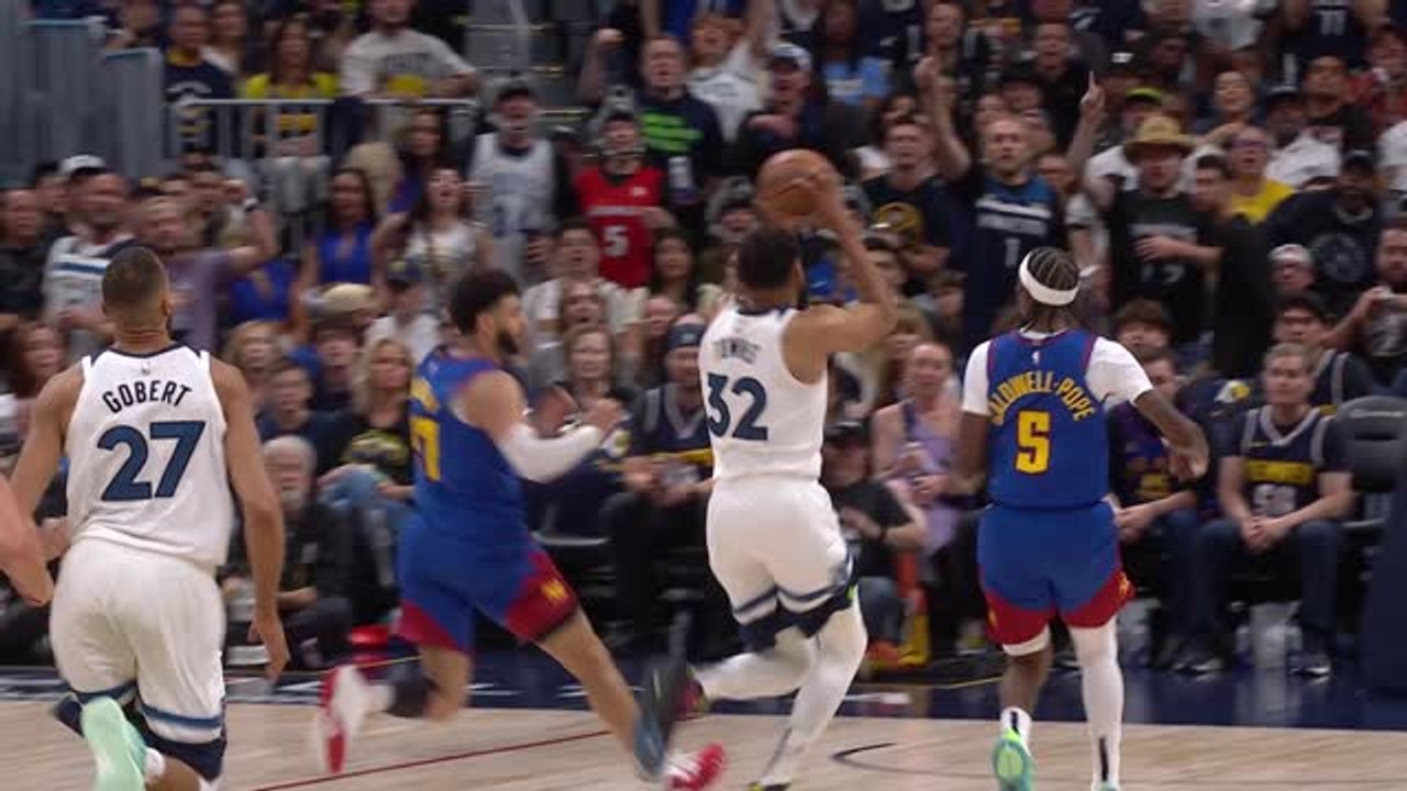 KAT soars for slam after Edwards' block