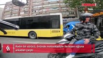 Motosikletine çarpan kişi annesi çıktı