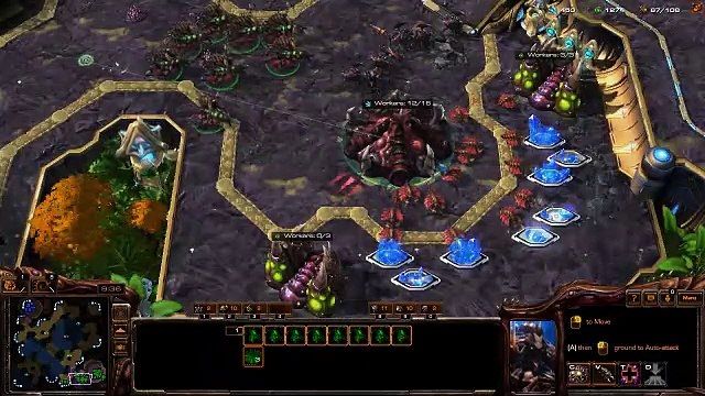 [StarCraft 2] No.0192 Intermediate ZERG player fights A.I., WON {Ultralisk Cavern Pattern}