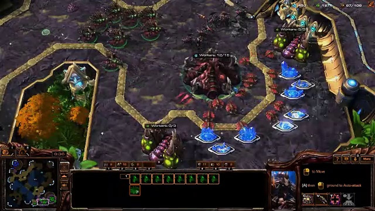 [StarCraft 2] No.0192 -- Intermediate ZERG player fights A.I., WON {Ultralisk Cavern Pattern}