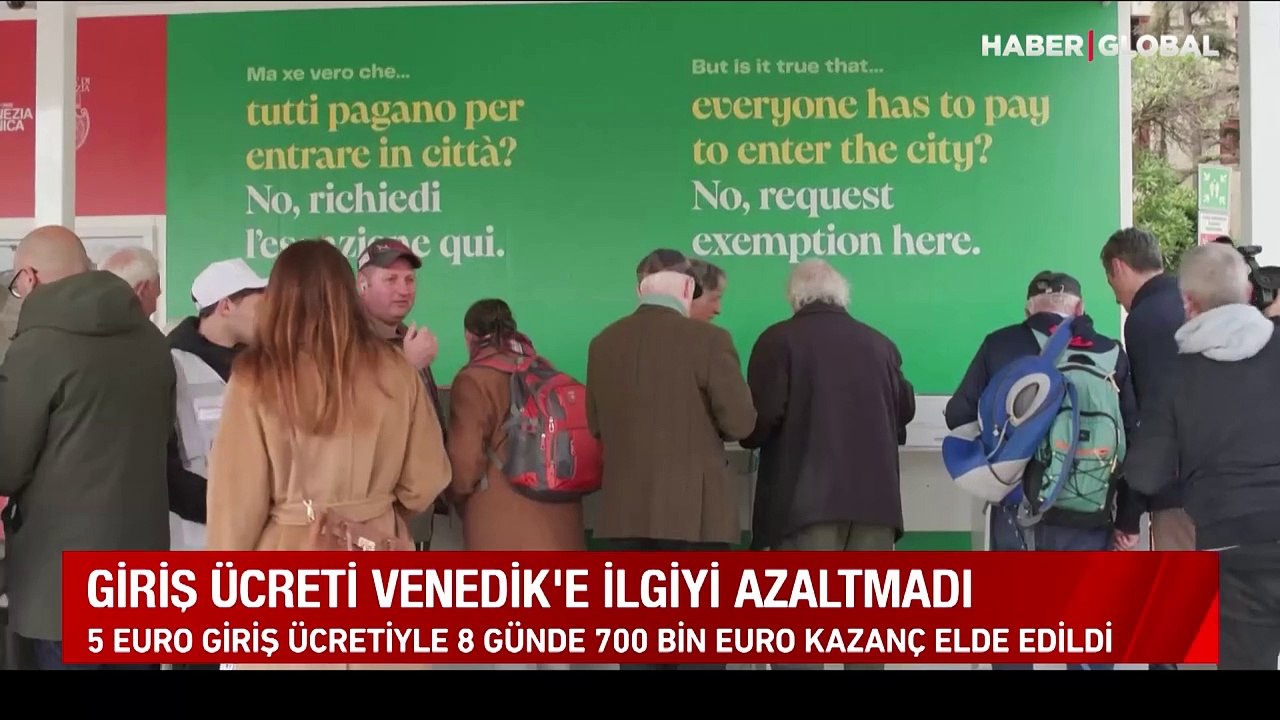 Giriş ücreti Venedik'e ilgiyi azaltmadı: 8 günde 700 bin euro kazanç