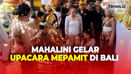 Jelang Menikah, Rizky Febian Dampingi Mahalini Jalani Prosesi Mepamit di Bali